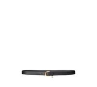 Black Cinturón de piel grabada con abalorio L