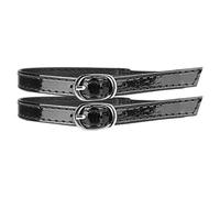 Black Clear Shoe Straps for Heels - Elastic Anti Loose Buckle Ankle Support Strap Set, Adjustable Secure Fit High heelStabilizer Bands, Flexible Fashion Footwear Accessory | High Heels