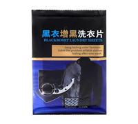 Black Clothes Dye Sheets - 4,72 pulgadas Restore Black Fabric Color | Cotton Linen Wool Dye Fixer - 50 hojas de lavandería para camisetas, jeans Dark Clothes ideal para en el hogar