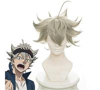 Black Clover Anime Cosplay Asta Gridelin Peluca Corta Cosplay Fibra Resistente Al Calor Pelucas De Cosplay Disfraz Prop + Peluca Cap