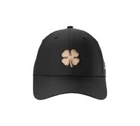 Black Clover Hollywood 21 ajustable estándar para mujer, sombrero negro/trébol metálico 3D dorado rosa