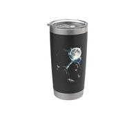 Black Cocker Spaniel Moon Dog Lover Vaso térmico de acero inoxidable de doble pared