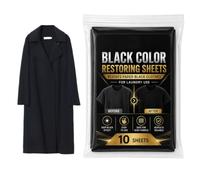 Black Color Restoring Sheets 10 Piece Clothes Reviver