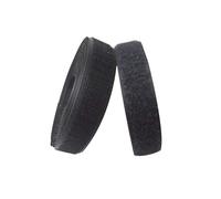 Black Colour 1 inches Width (25mm) 5 Yards Sew on Hook + Loop Loop Sew