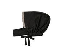 (Black) Comfortable Turban Beanies Caps Suitable for Everyday Use Women Head Wrap Rhinestones Head Cover Beanies Headwrap White
