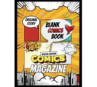 Black Comic Book for Kids: Draw Your Own Comics - 120-Page Sketchbook (8.5"x11"): My Comic Book Journal (Black Cover)