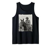 Black Cowboy Pride Western History Vintage Rider Mujeres Hombres Camiseta sin Mangas