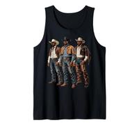 Black Cowboy Vibes Melanin Black History Texas Western Rodeo Camiseta sin Mangas