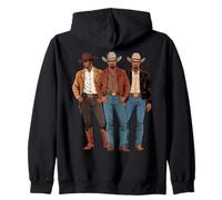 Black Cowboy Vibes Melanin Black History Texas Western Rodeo Sudadera con Capucha
