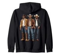 Black Cowboy Vibes Melanin Black History Texas Western Rodeo Sudadera con Capucha