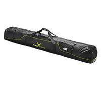Black Crevice Bolsa de esquí Nordic I Bolso para 3 Pares de esquí de Fondo 210 cm I Bolsa de esquí Cierre Doble y Cintas de compresión I Bolso de esquí de 600D/PVC con Correa