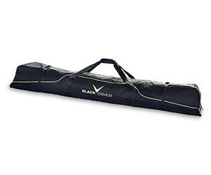 Black Crevice Bolsa de esquí para 3 Pares de esquís alpinos, Unisex, Negro y Amarillo, 190 cm