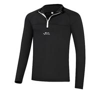 Black Crevice - Camiseta Funcional con Cremallera para Hombre, Color Negro, Talla S