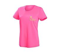 Black Crevice Camiseta Funcional para Mujer I Camiseta Deportiva para Mujer tamaños I Camiseta de Running para Mujer con Estampado I Camiseta Transpirable para Mujer de 100% poliéster