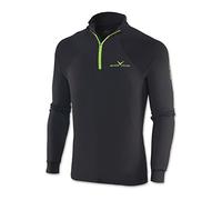 Black Crevice Camiseta Manga Larga Técnica Negro / Verde S