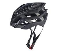 BLACK CREVICE Casco de Bicicleta para Adultos I Casco de competición I Casco de Bicicleta I Casco de Bicicleta Unisex I Talla Ajustable (M, Carbon)