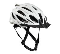 BLACK CREVICE Casco de Bicicleta para Adultos I Casco de MTB I Casco de Bicicleta I Casco de Bicicleta Unisex I Talla Ajustable (M/L (58-61 cm), Blanco)
