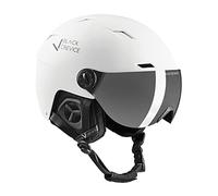 Black Crevice Casco de esquí con Visera Kirchberg Blanco, L (58-61cm)…