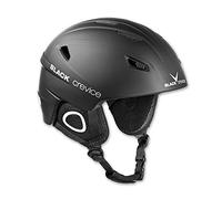 BLACK CREVICE Casco de esquí Kitzbühel I Casco de esquí de diseño Deportivo para Hombre y Mujer I Casco de esquí de policarbonato Transpirable I Talla Ajustable (M, Negro)