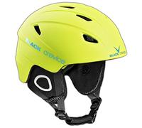 BLACK CREVICE Casco de esquí Kitzbühel I Casco de esquí de diseño Deportivo para Hombre y Mujer I Casco de esquí de policarbonato Transpirable I Talla Ajustable (L, Amarillo)