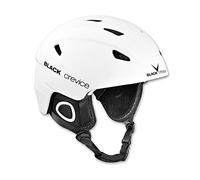 BLACK CREVICE Casco de esquí Kitzbühel I Casco de esquí de diseño Deportivo para Hombre y Mujer I Casco de esquí de policarbonato Transpirable I Talla Ajustable (S, Blanco)