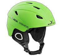 BLACK CREVICE Casco de esquí Kitzbühel I Casco de esquí de diseño Deportivo para Hombre y Mujer I Casco de esquí de policarbonato Transpirable I Talla Ajustable (XL, Verde)