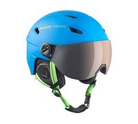 BLACK CREVICE Casco de esquí Silvretta I Casco esquí con Visera en Estilo piloto I I Casco esquí Unisex I Casco de esquí de policarbonato Transpirable I Talla Ajustable