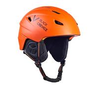 BLACK CREVICE Casco de esquí Streif I Casco de esquí a Prueba de Golpes con diseño Deportivo I Casco Unisex I Casco de Snowboard I Ventilación Activa I Talla (M, Naranja Mate y Negro)