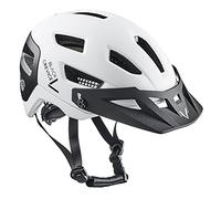 Black Crevice Casco MTB, Unisex Adulto, Blanco/Negro, M/L (58-61 cm)