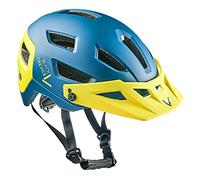 Black Crevice Casco MTB, Unisex Adulto, Petrol/Amarillo, M/L (58-61 cm)