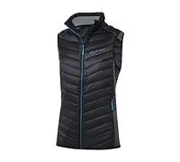 Black Crevice chaleco híbrido de mujer I Chaleco deportivo de mujer I Chaleco aislante y transpirable con cuello levantado I Chaleco sin mangas para mujeres