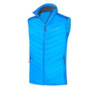 Black Crevice Chaleco sin Mangas para Hombre, Azul Claro/Rojo, M