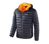 Black Crevice Chaqueta acolchada para hombre I chaqueta para hombre rompevientos e impermeable I chaqueta acolchada con relleno de fibra sintética I con capucha
