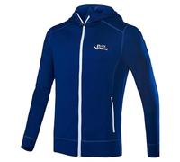 Black Crevice Chaqueta con Capucha de Merino para Hombre, Azul, M