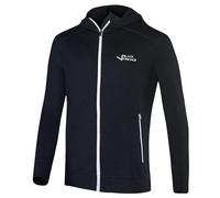 Black Crevice Chaqueta con Capucha de Merino para Hombre, Negro, M