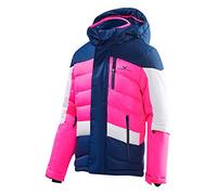 Black Crevice Chaqueta de esquí infantil, chaqueta de invierno rompeviento e impermeable para niños, bolsillos impermeables con cremallera, con capucha