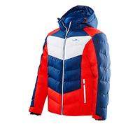 Black Crevice Chaqueta de esquí para hombre, Hombre, Chaqueta de esquí., azul, rojo y blanco., 58