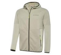 Black Crevice - Chaqueta intermedia para hombre I Chaqueta de forro polar con capucha I Mezcla de materiales I Chaqueta funcional - transpirable, elástica y ligera I Senderismo, Trekking, Exterior