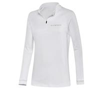 Black Crevice Damen Ski-Rolli mit Reißverschluss I Atmungsaktivsshirt Langarm I Warmes Thermoshirt & Second Layer I Damen Longsleeve für Wintersport, Laufen & Outdoor, 00-blanco, 40