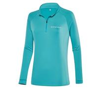 Black Crevice Damen Ski-Rolli mit Reißverschluss I Atmungsaktivsshirt Langarm I Warmes Thermoshirt & Second Layer I Damen Longsleeve für Wintersport, Laufen & Outdoor, 45-turquesa, 46