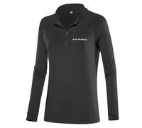 Black Crevice Damen Ski-Rolli mit Reißverschluss I Atmungsaktivsshirt Langarm I Warmes Thermoshirt & Second Layer I Damen Longsleeve für Wintersport, Laufen & Outdoor, 10-negro, 48