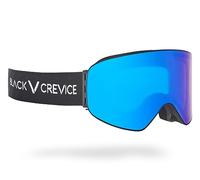 Black Crevice Gafas de esquí con Lentes cilíndricas, Negro/Azul revo