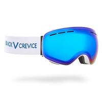 Black Crevice Gafas de esquí con lentes esféricas, color blanco/azul revo