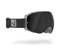 Black Crevice gafas de esquí I Lentes de esquí unisex con diseño sin marco I Lentes de esquí hombres mujeres protección UV 400 I Gafas snowboard con cristales esféricos I Gafas nieve espejadas