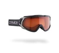 Black Crevice Gafas de esquí para usuarios de lentes graduados I en diferentes colores I lente doble anti-rotura I revestimiento antivaho y compensación de presión I talla ajustable (negro)