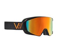 Black Crevice Gafas de esquí - Schladming - Doble Lente antivaho, protección UV400 (Negro/Naranja, M (Circunferencia de la Cabeza 55-58 cm))…