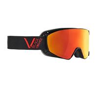 Black Crevice Gafas de esquí - Schladming - Doble Lente antivaho, protección UV400 (Negro/Rojo, M (Circunferencia de la Cabeza 55-58 cm))…