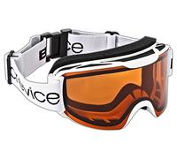 Black Crevice - Gafas de ventisca para Adultos, Invierno, Unisex, Color Blanco - Blanco/Naranja, tamaño Talla única