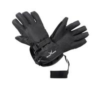 Black Crevice Guantes de esquí para Adultos I Guantes de esquí Transpirables e Impermeables Unisex I Guantes de Invierno abrigados I Guantes de Nieve duraderos con cordón elástico (L/9, Negro)