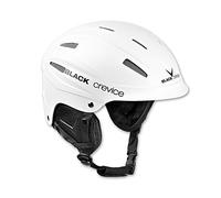 BLACK CREVICE Ischgl Casco de esquí I Casco esquí a Prueba de Golpes con diseño Deportivo Hombre y Mujer I Casco de Snowboard y esquí Transpirable I Tamaño Ajustable (S, Blanco)